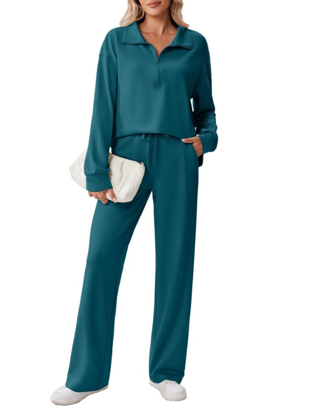 2 Piece Sets for Women 1/2 Zip Sweatsuit 2026 Matching Outfit Fall